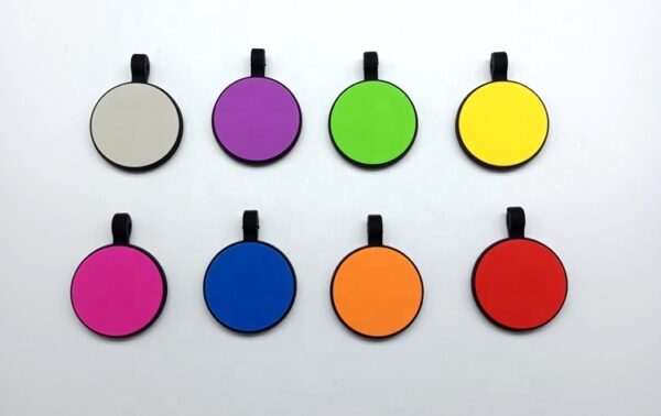 Silicone Pet Tags Round- 8 Colors to Choose From