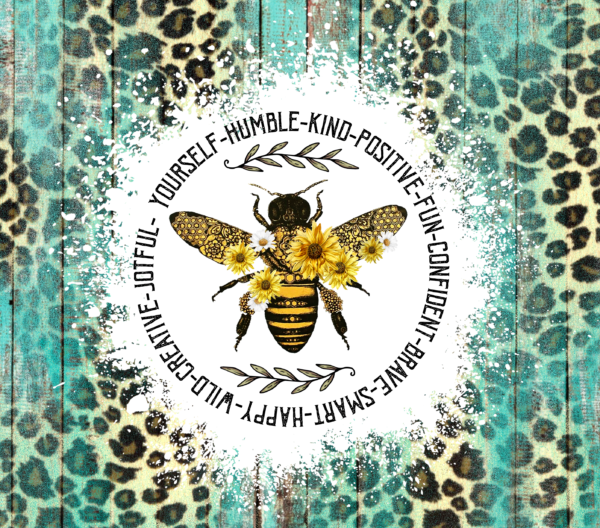 20 oz Skinny Tumbler - Bee Humble Kind - Image 2