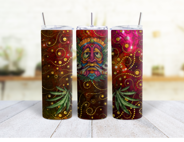 20 oz Skinny Tumbler - Ganja Man