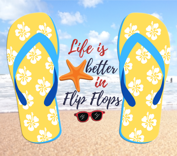 20 oz Skinny Tumbler - Life Is Better In Flip Flops - Image 2