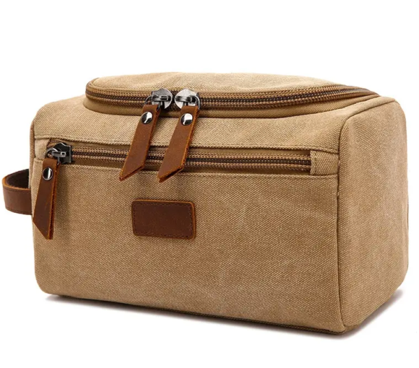 Men's Toiletry Bag - Sand - Image 3