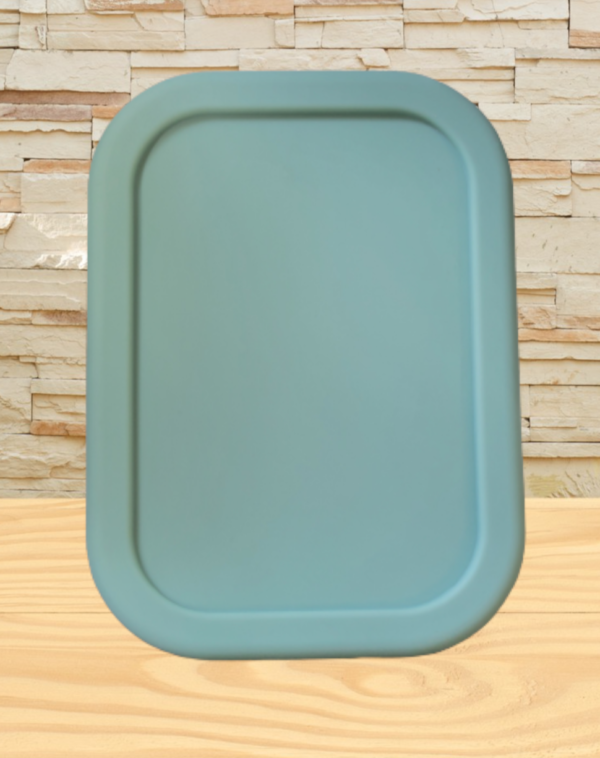 Silicone Bento Box - 3 Compartment - Green - Image 2