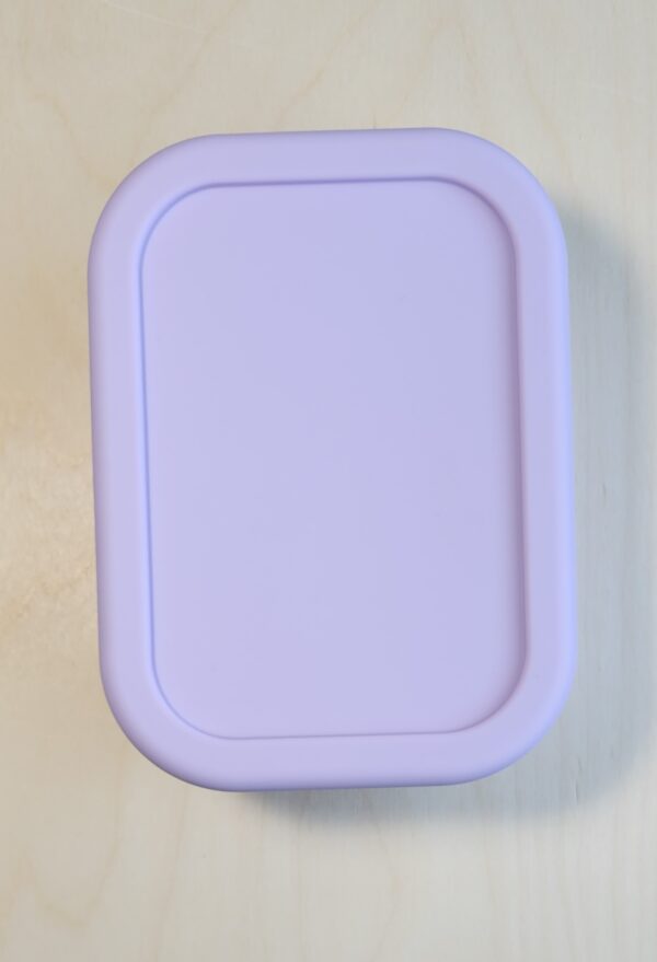 Silicone Bento Box - 3 Compartment - Purple